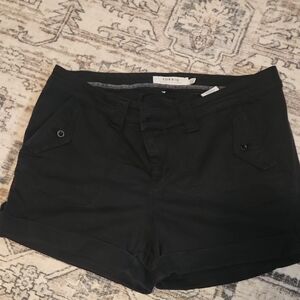 Torrid High Waist Black Shorts. Size 16 Black